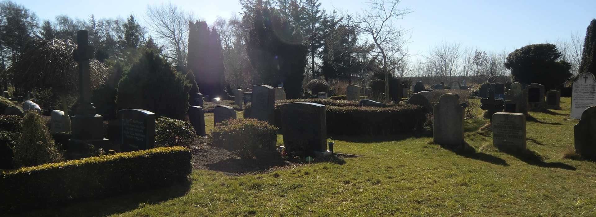 Kirche und Friedhof in Süderende auf der Insel Föhr